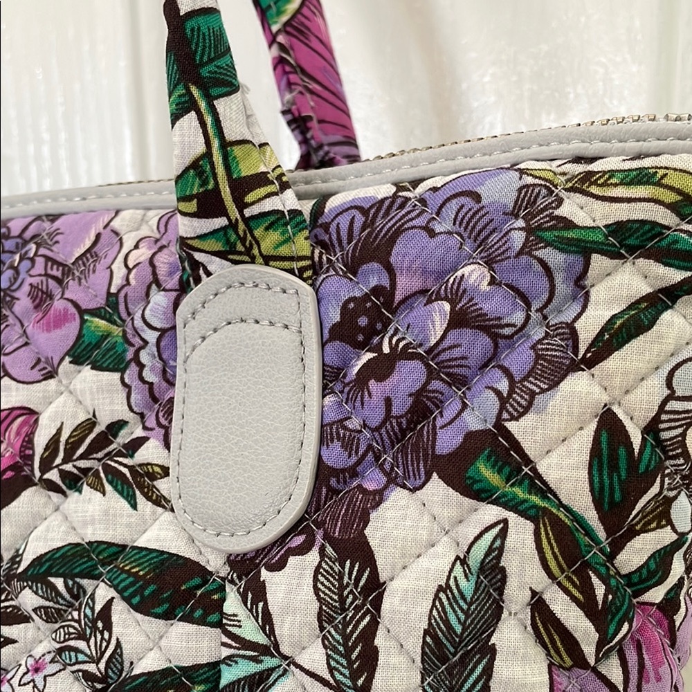 Vera Bradley Purple Floral Tote Bag - Picture 5 of 11
